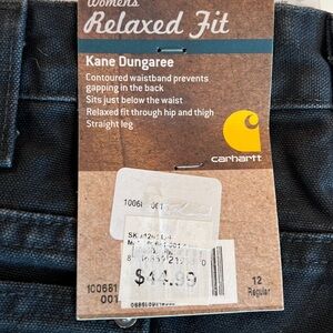 WOMENS RELAXED FIT CARHARTT 100% cotton extra Heavy size 12 regular